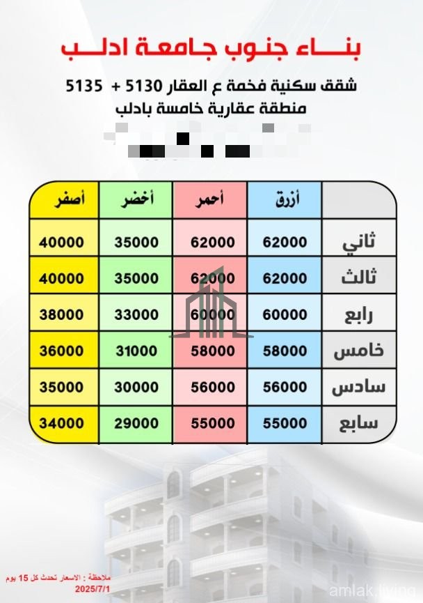 بيع مخطط ادلب